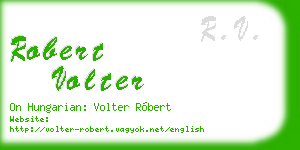 robert volter business card